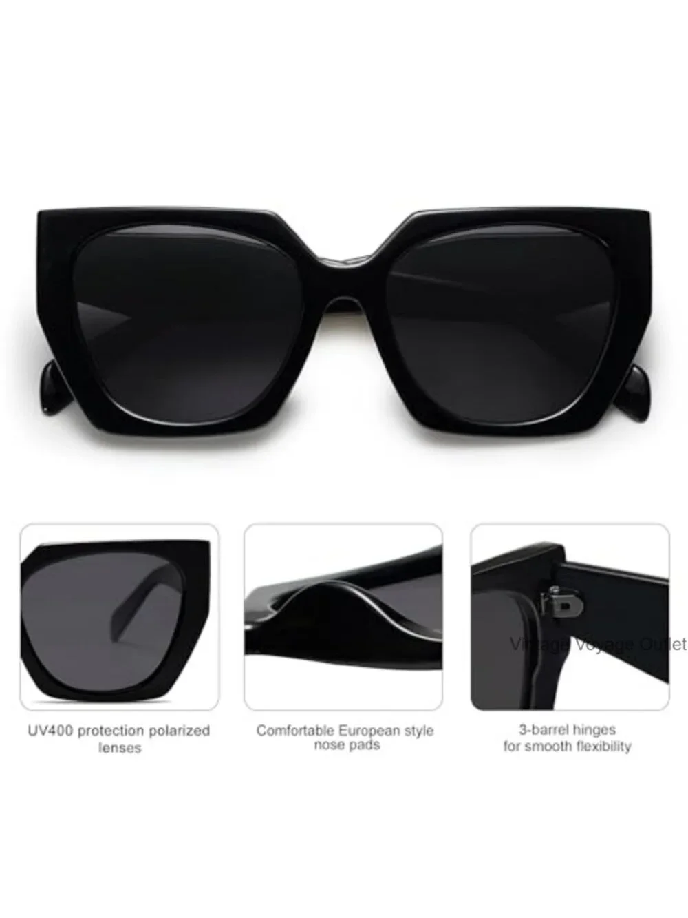 SOJOS Oversized Polarized Sunglasses for Women, Big Designer Womens Trendy
